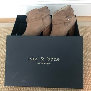Rag & Bone Harrow Boot in Camel Suede 38.5